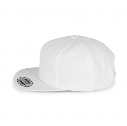 white Gorra visera plana - 6 paneles