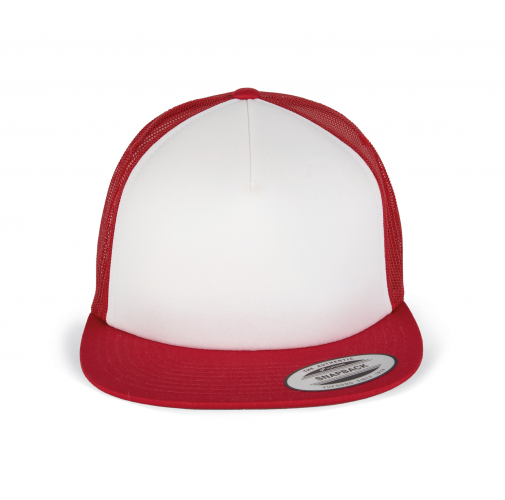 red / white / red Gorra Trucker clásica - 5 paneles