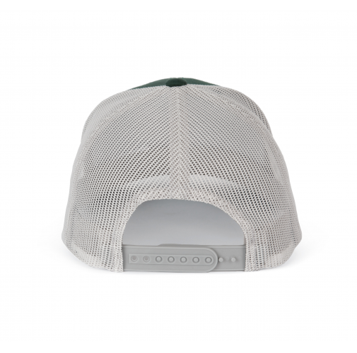forest green / light grey Gorra Trucker modelo retro - 6 paneles