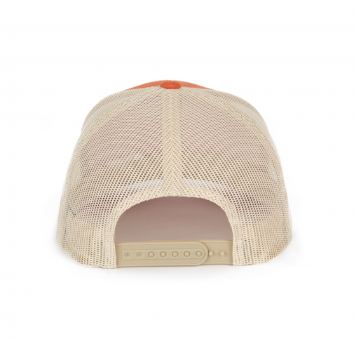 rustic orange / beige Gorra Trucker modelo retro - 6 paneles