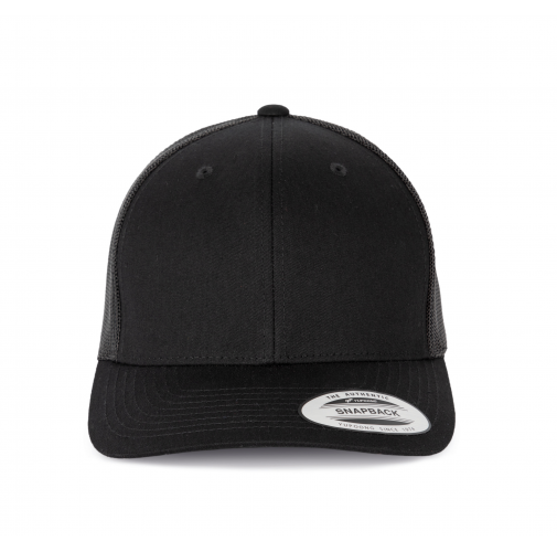 black Gorra Trucker modelo retro - 6 paneles