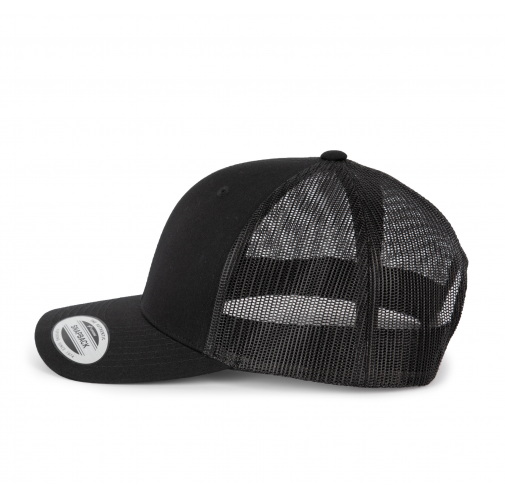 black Gorra Trucker modelo retro - 6 paneles