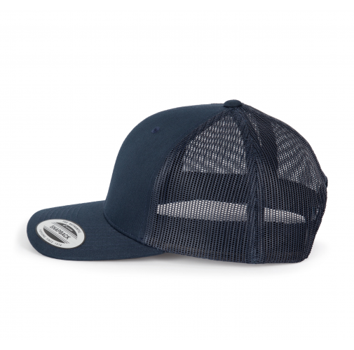 navy Gorra Trucker modelo retro - 6 paneles