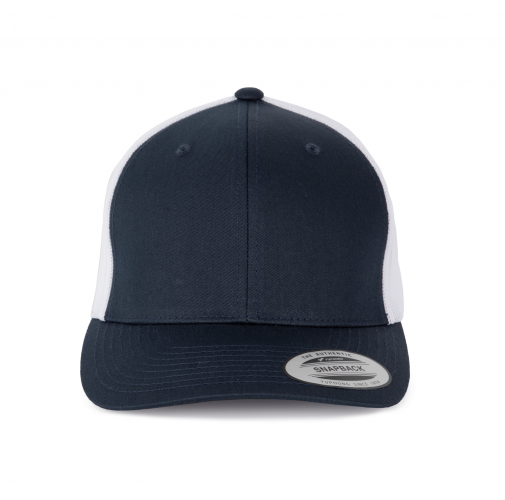 navy / white Gorra Trucker modelo retro - 6 paneles
