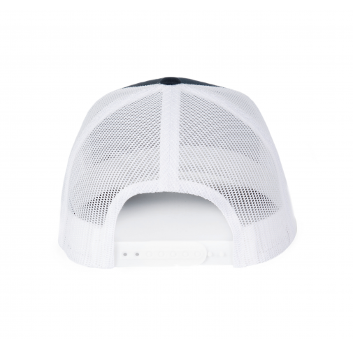 navy / white Gorra Trucker modelo retro - 6 paneles