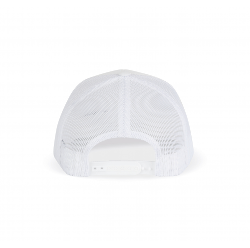 white Gorra Trucker modelo retro - 6 paneles