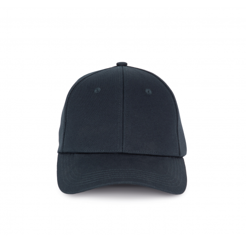 navy Gorra de algodón reciclado - 6 paneles
