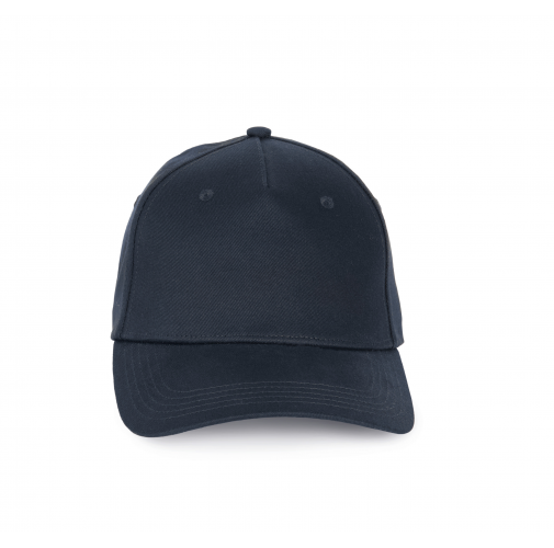 navy Gorra de algodón reciclado - 5 paneles
