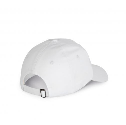 white Gorra de algodón reciclado - 5 paneles