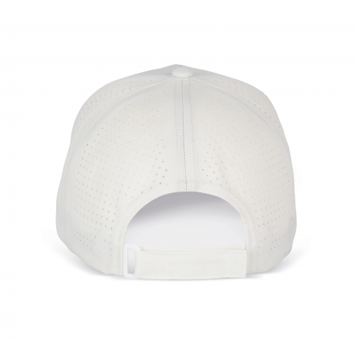 white Gorra microperforada - 6 paneles