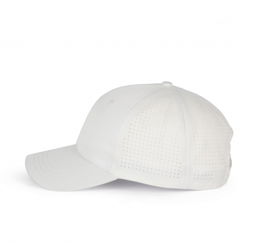 white Gorra microperforada - 6 paneles