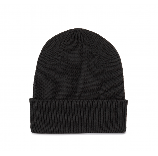 Gorro de canalé con dobladillo