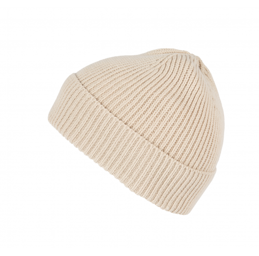 Gorro de canalé con dobladillo