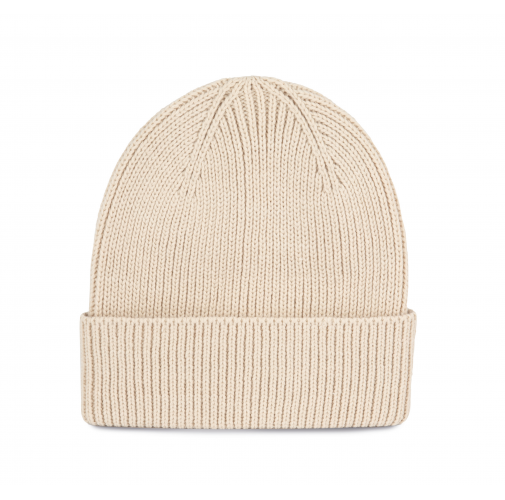 Gorro de canalé con dobladillo