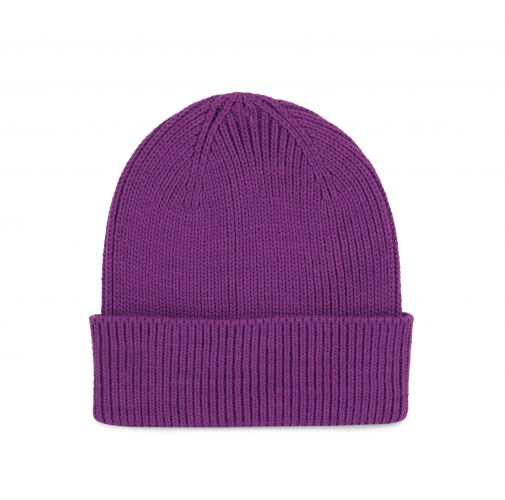 Gorro de canalé con dobladillo