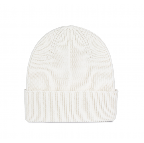 Gorro de canalé con dobladillo