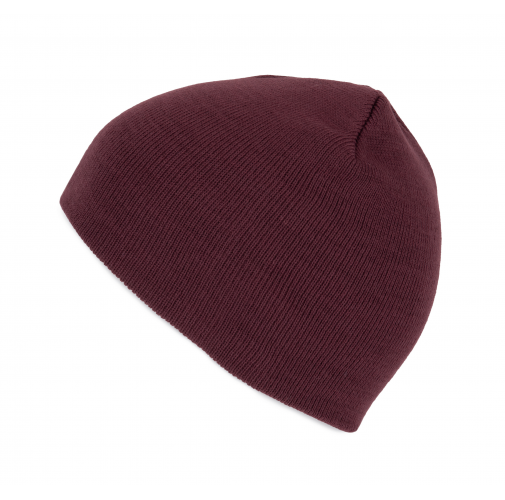 dark cherry Gorro de punto fino