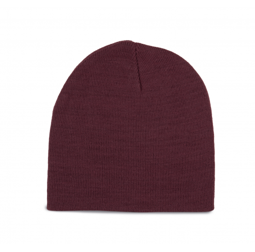 dark cherry Gorro de punto fino
