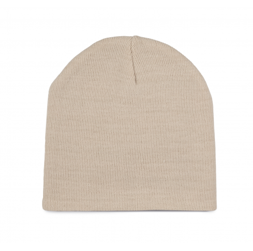 light sand Gorro de punto fino
