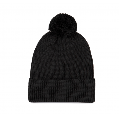 black Gorro con pompón