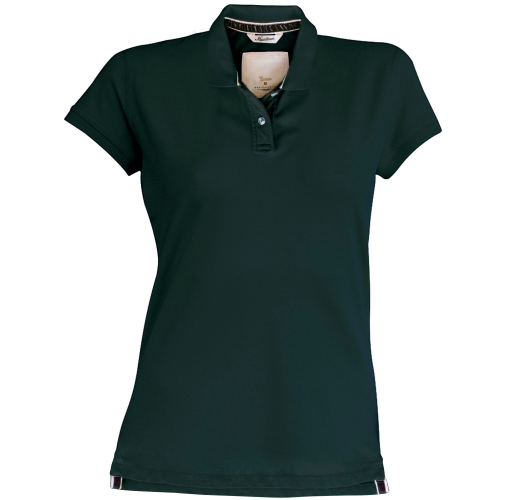 vintage charcoal Polo manga corta de mujer