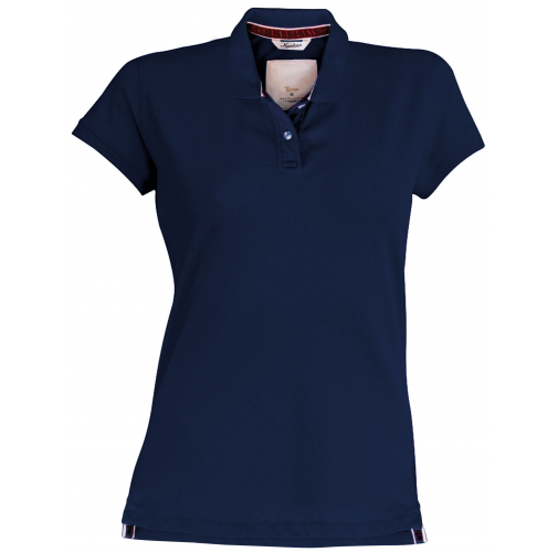 vintage navy Polo manga corta de mujer