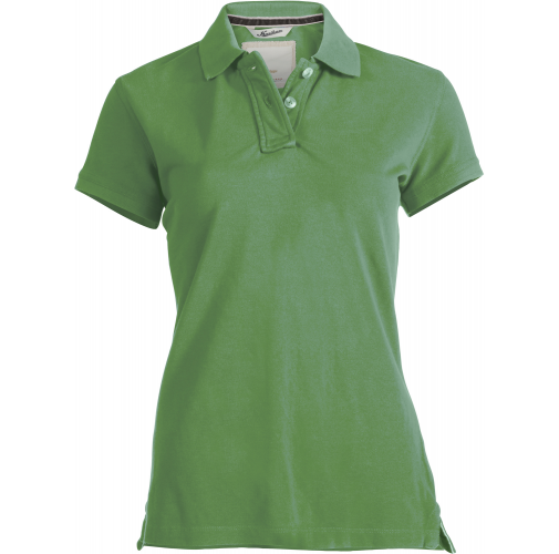 vintage green Polo manga corta de mujer