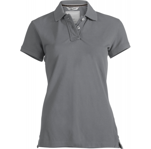 vintage grey Polo manga corta de mujer