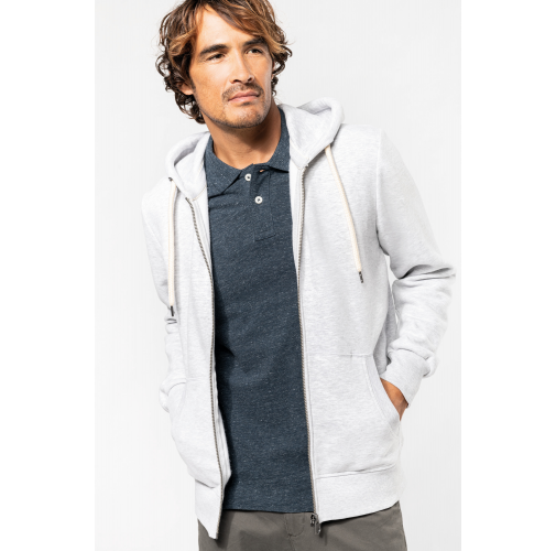 Sudadera vintage - cremallera y capucha hombre