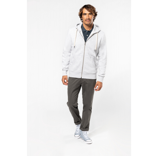 Sudadera vintage - cremallera y capucha hombre