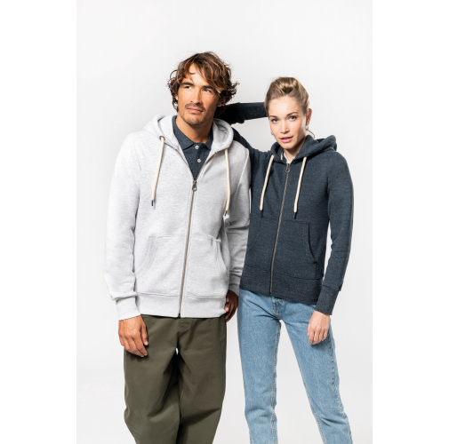 Sudadera vintage - cremallera y capucha hombre