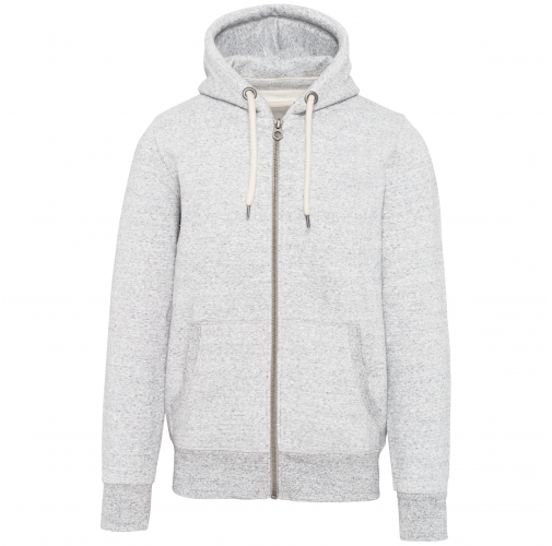 ash heather Sudadera vintage - cremallera y capucha hombre