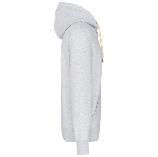 ash heather Sudadera vintage - cremallera y capucha hombre