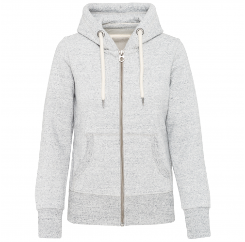 ash heather Sudadera vintage - cremallera y capucha mujer