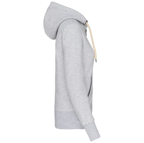 ash heather Sudadera vintage - cremallera y capucha mujer