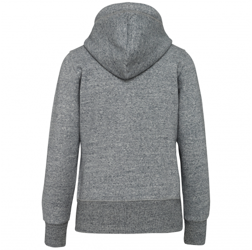 slub grey heather Sudadera vintage - cremallera y capucha mujer