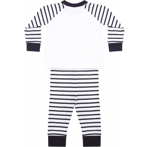 navy / white Pijama a rayas