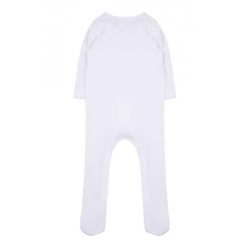 white Pijama algodón orgánico manga larga