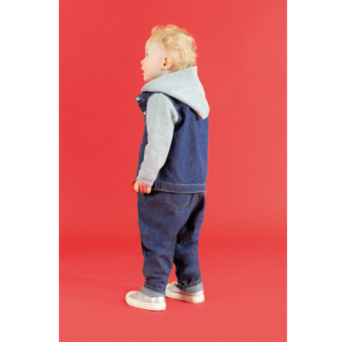 Chaqueta vaquera con capucha niños