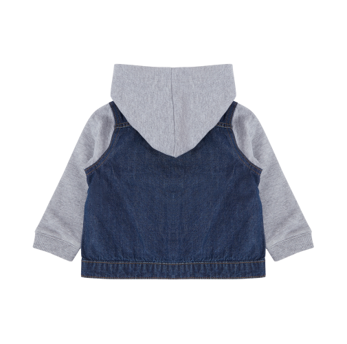 blue / heather grey Chaqueta vaquera con capucha niños