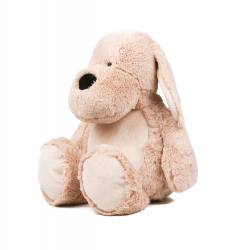 Perro de peluche con cremallera