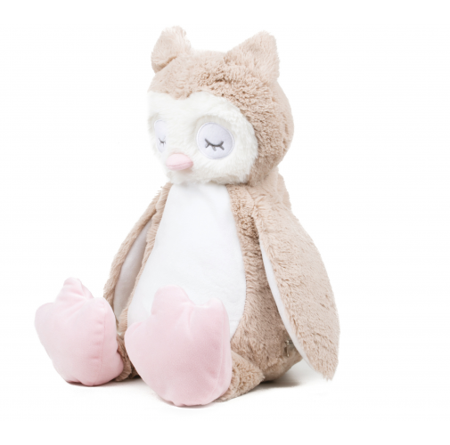 Lechuza de peluche con cremallera