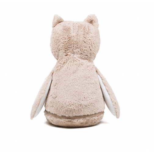 Lechuza de peluche con cremallera