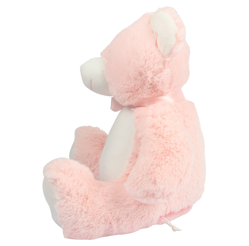 baby pink Oso de peluche con cremallera