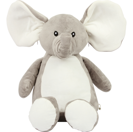 Elefante de peluche con cremallera