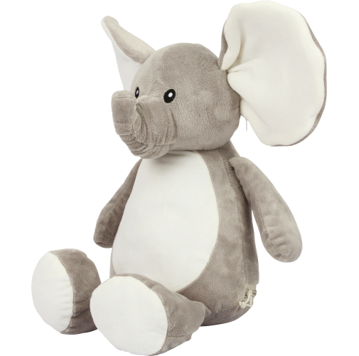 Elefante de peluche con cremallera