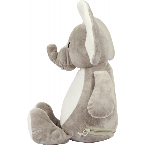 Elefante de peluche con cremallera