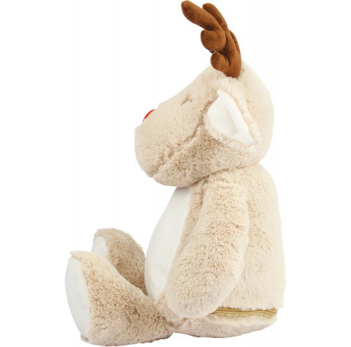 Reno de peluche con cremallera