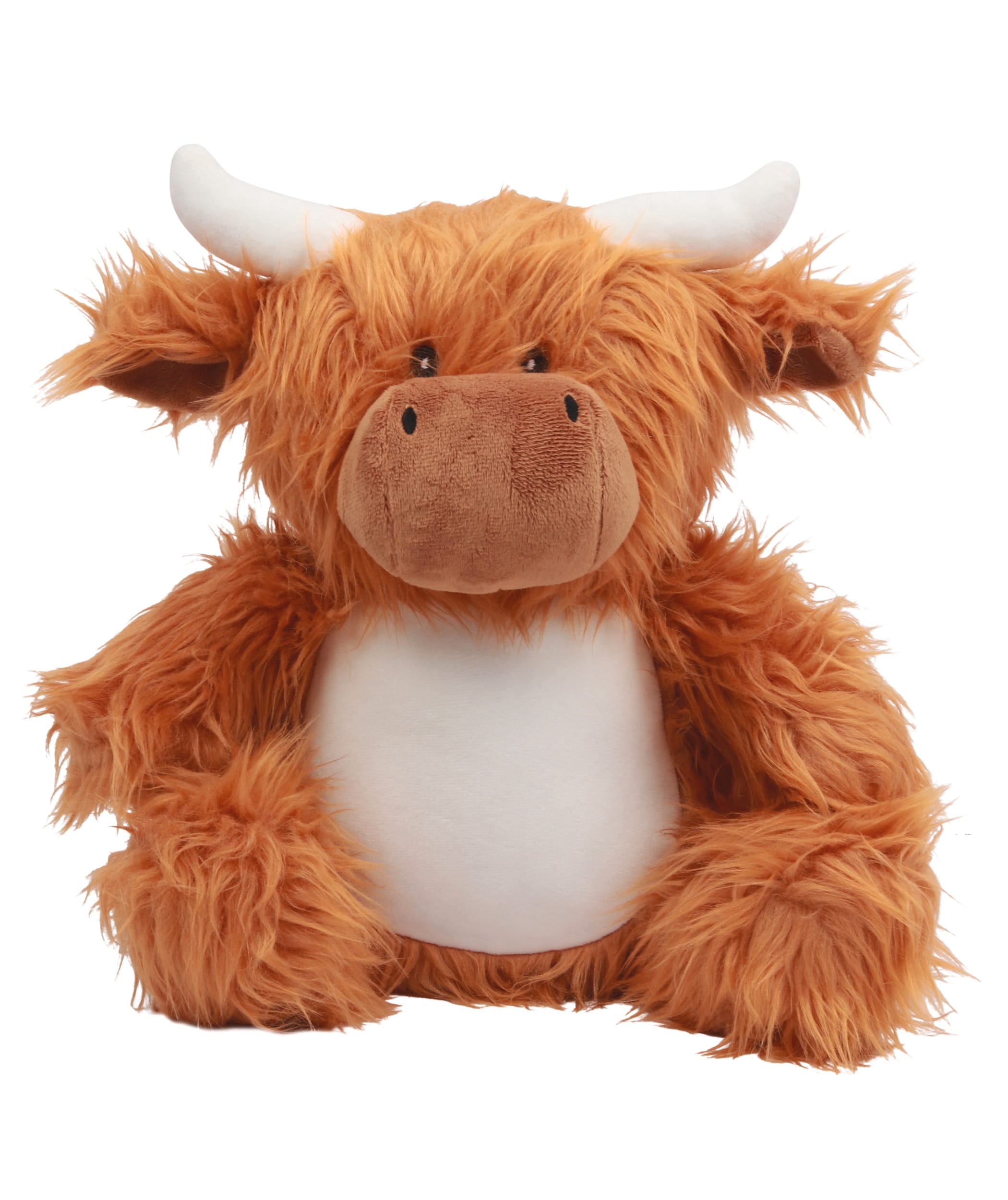 Vaca de peluche con cremallera
