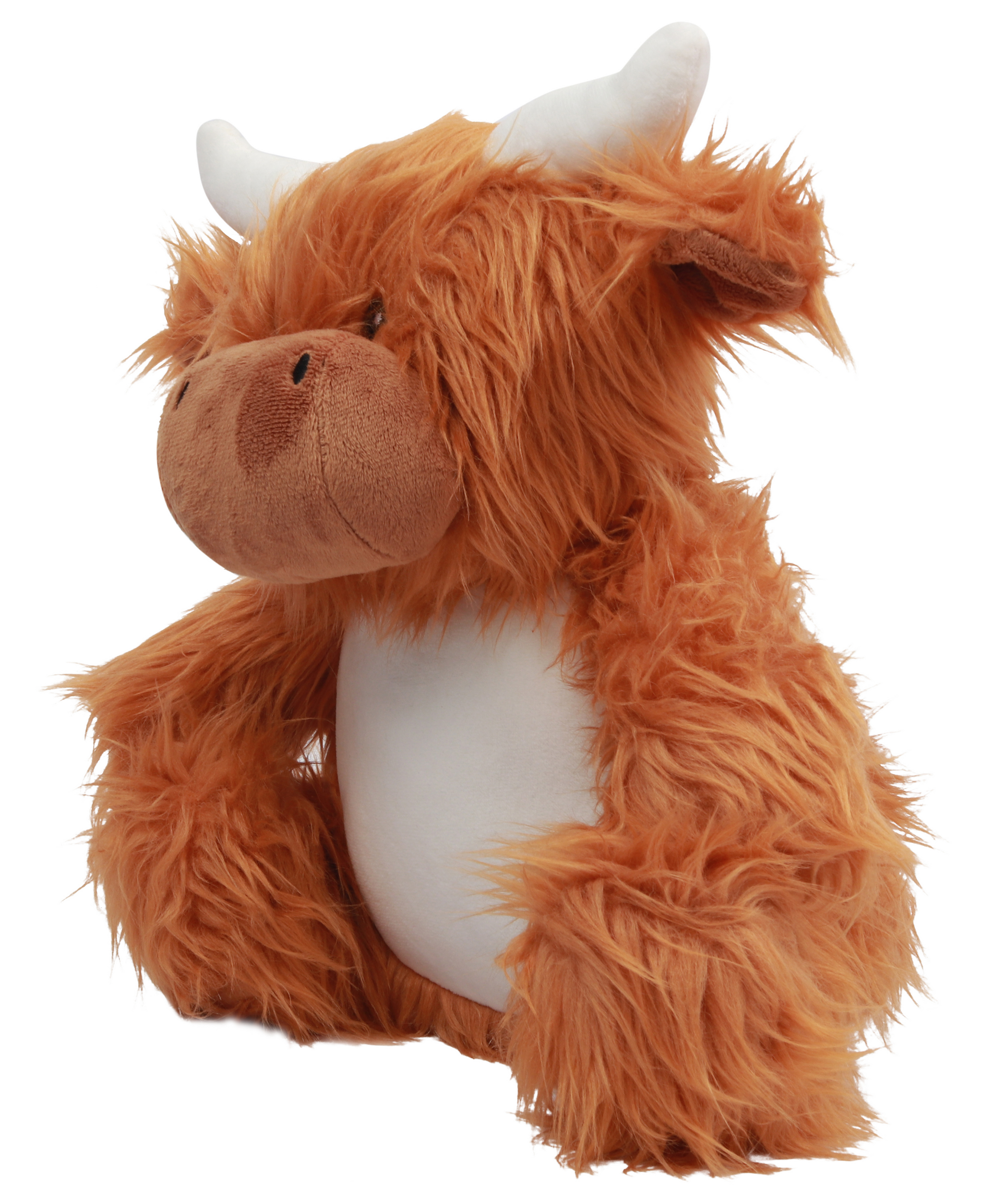 Vaca de peluche con cremallera